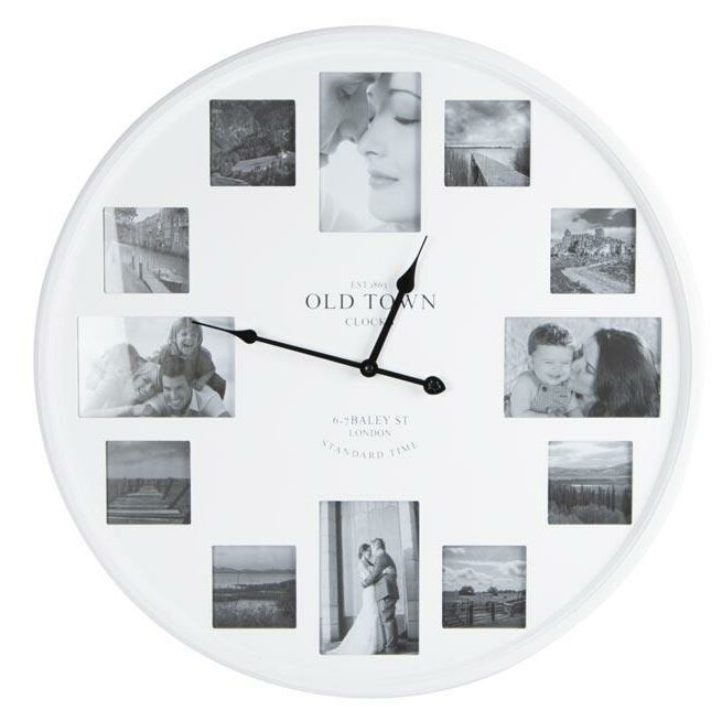 sienas pulkstenis ar fotogrāfijām